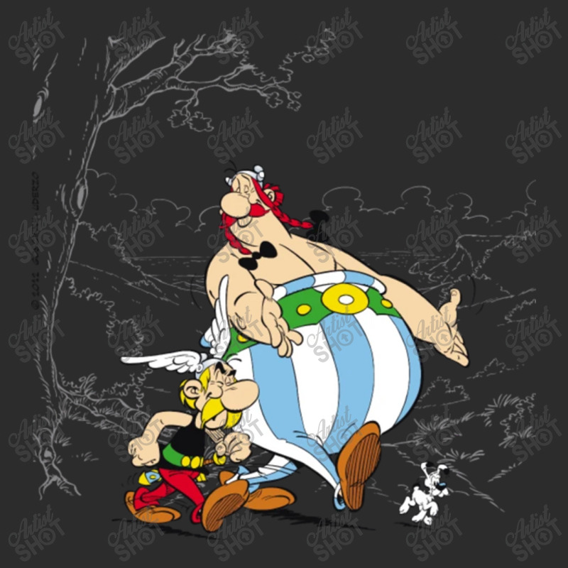 Asterix Obelix Dogmatix Taking A Walk Cropped Hoodie by kakashop | Artistshot