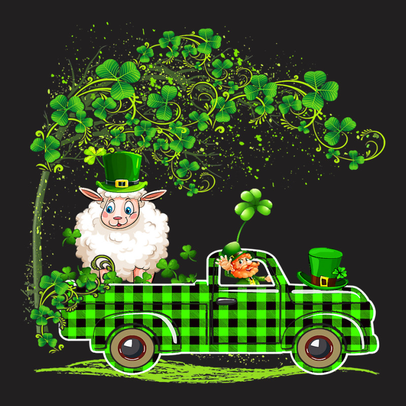 Dabbing Sheep Green Plaid Pickup St. Patricks Day Shamrock 224 T-shirt | Artistshot