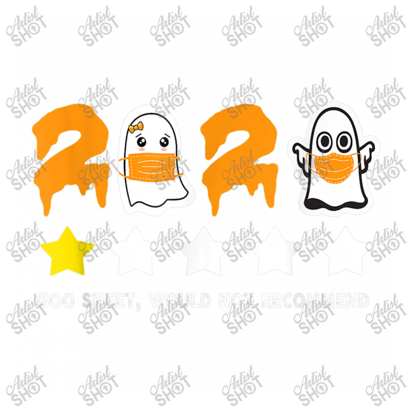 2020 Review One Star Rating Boo Sheet Sticker | Artistshot