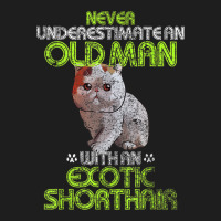 An Old Man With An Exotic Shorthair Gift Classic T-shirt | Artistshot