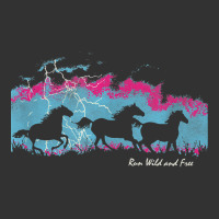 Run Wild And Free Running Horses Silhouettes Thunderstorm T Shirt Baby Bodysuit | Artistshot