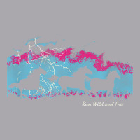 Run Wild And Free Running Horses Silhouettes Thunderstorm T Shirt Youth 3/4 Sleeve | Artistshot