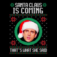 The Office Santa Claus Is Coming That's What She Said Gift For Men And Fleece Short | Artistshot