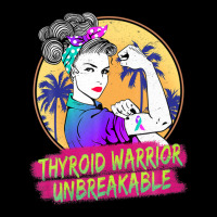 Thyroid Warrior Unbreakable Women Thyroid Awareness V-neck Tee | Artistshot