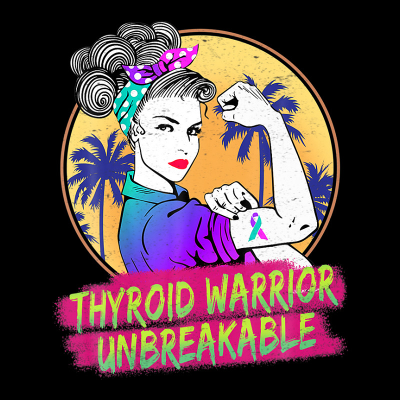 Thyroid Warrior Unbreakable Women Thyroid Awareness V-neck Tee | Artistshot