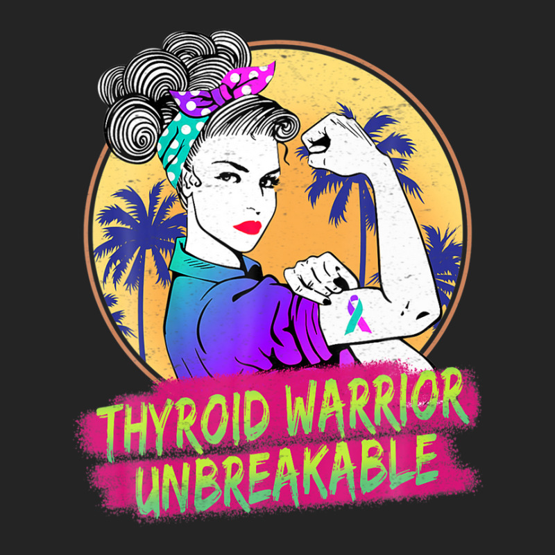 Thyroid Warrior Unbreakable Women Thyroid Awareness 3/4 Sleeve Shirt | Artistshot