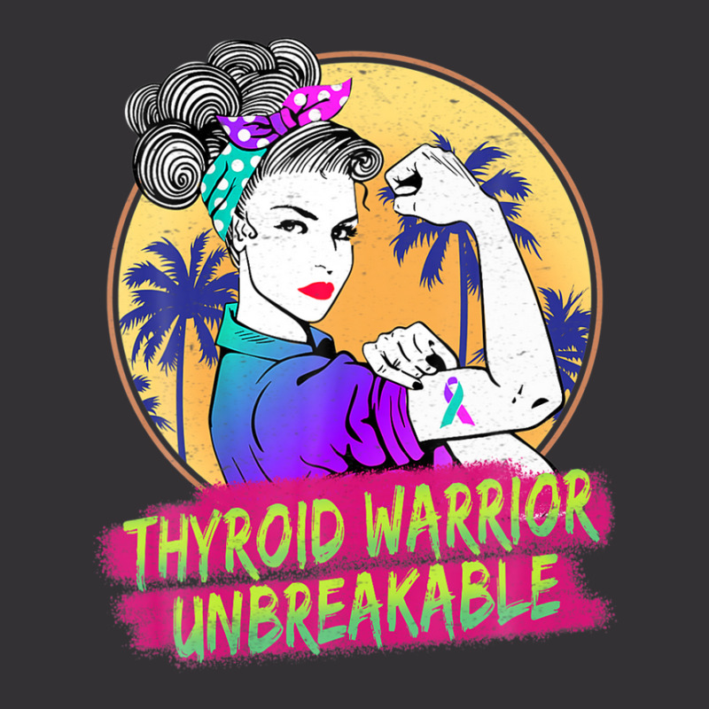 Thyroid Warrior Unbreakable Women Thyroid Awareness Vintage Short | Artistshot