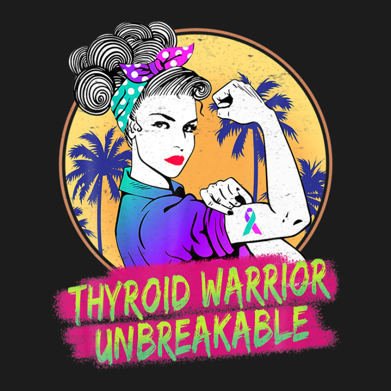 Thyroid Warrior Unbreakable Women Thyroid Awareness Hoodie & Jogger Set | Artistshot