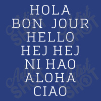 Hello 7 Languages Hola Bonjour Ni Hao Chinese French Italian Duffel Bag | Artistshot