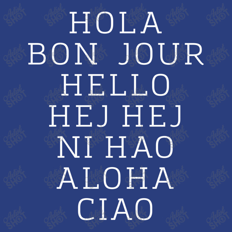 Hello 7 Languages Hola Bonjour Ni Hao Chinese French Italian Duffel Bag | Artistshot