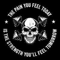 The Pain You Feel Today Hardcore Workout Tank Top Oval Patch | Artistshot