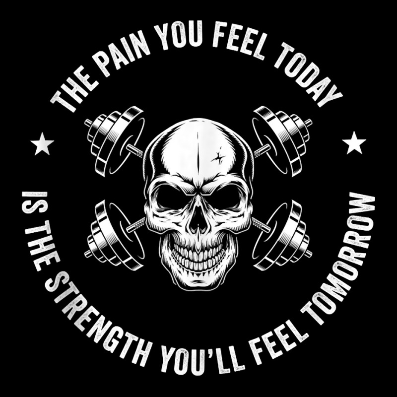 The Pain You Feel Today Hardcore Workout Tank Top Oval Patch | Artistshot