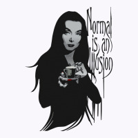 Normal Is An Illusion   Morticia Addams Tank Top | Artistshot