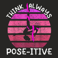 Think Always Pose Itive   Aerial Silk Acrobatics T Shirt Ladies Fitted T-shirt | Artistshot