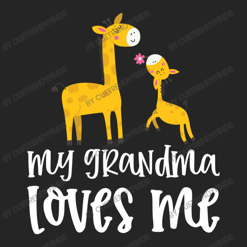 Giraffe My Grandma Loves Me Unisex Hoodie by CueTrendyFinds | Artistshot