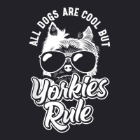 Yorkshire Terrier All Dogs Are Cool But Yorkies Rule Yorkie T Shirt Unisex Sherpa-lined Denim Jacket | Artistshot