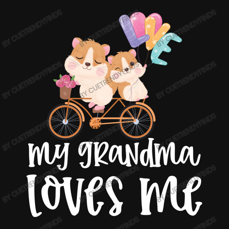 Hamsters Riding A Bike My Grandma Loves Me Gift For Kids Graphic T-shirt by CueTrendyFinds | Artistshot