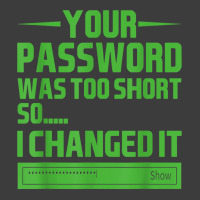 Your Password Was Too Short So I Changed It, Funny Hacker T Shirt Men's Polo Shirt | Artistshot