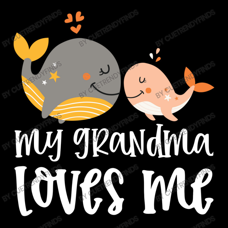 Orange Whales My Grandma Loves Me Zipper Hoodie by CueTrendyFinds | Artistshot