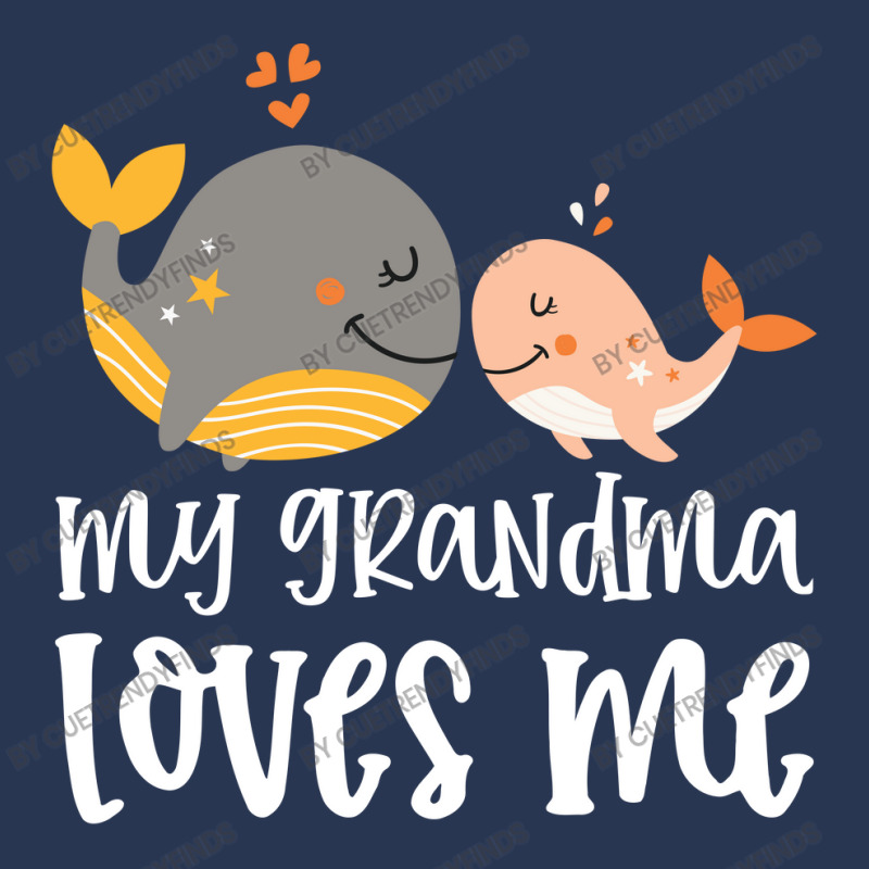 Orange Whales My Grandma Loves Me Men Denim Jacket by CueTrendyFinds | Artistshot