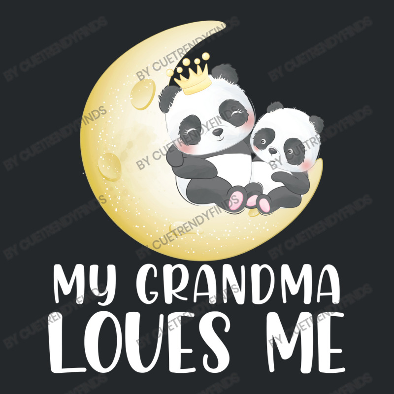 Panda My Grandma Loves Me Crewneck Sweatshirt by CueTrendyFinds | Artistshot