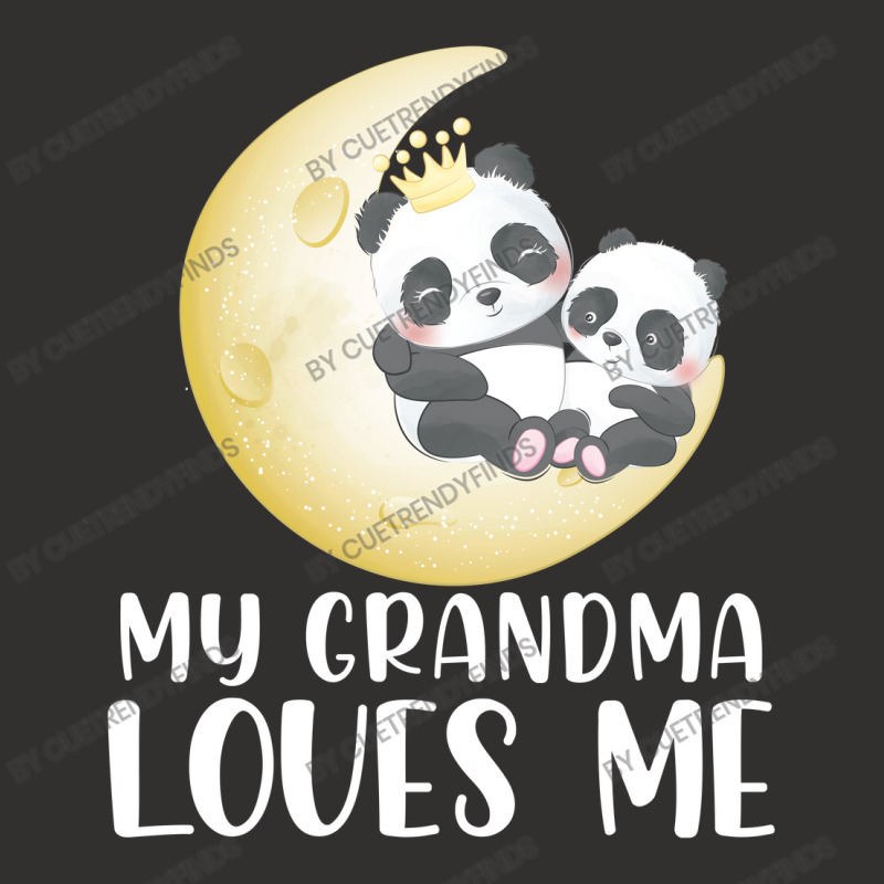 Panda My Grandma Loves Me Champion Hoodie by CueTrendyFinds | Artistshot