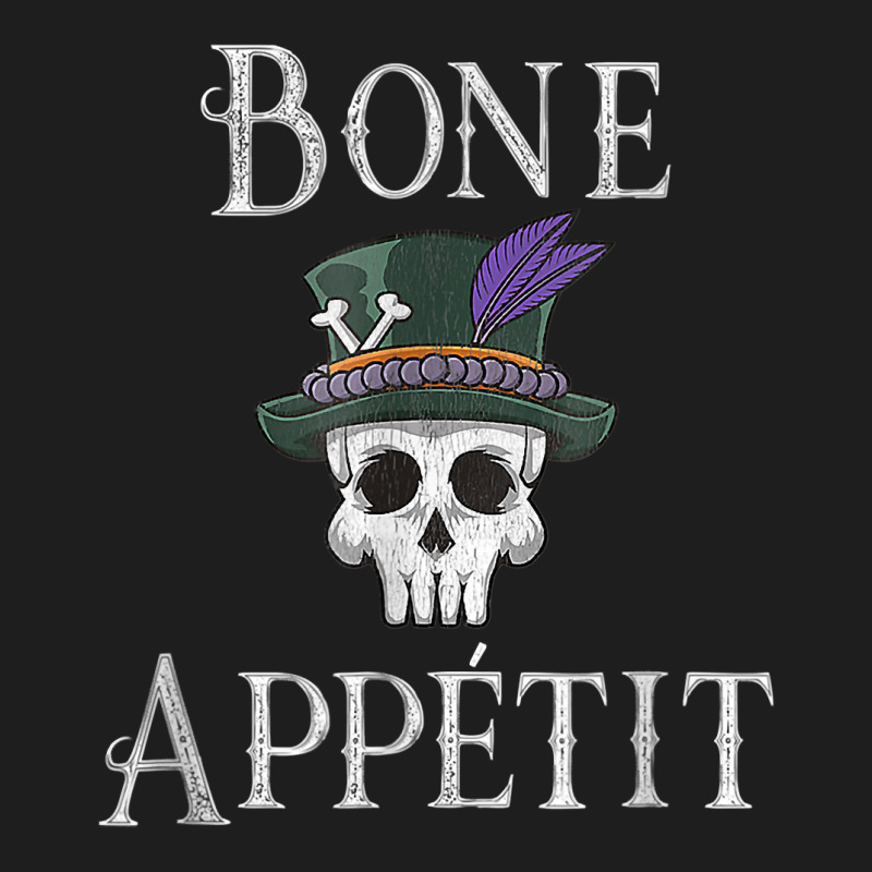 Vintage New Orleans Theme Voodoo Skull Fun Bone Appetit Pun T Shirt Classic T-shirt by katheleenweb0 | Artistshot