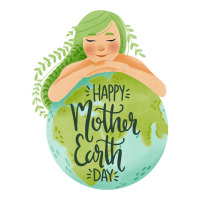 Happy Mother Earth Day Girl Hugging Earth8tan3x9a6d 94 Maternity Scoop Neck T-shirt | Artistshot