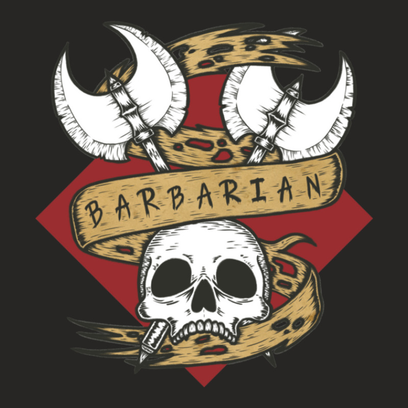 Barbarian Class Emblem Friend Ladies Fitted T-Shirt by AbeaJuanje | Artistshot