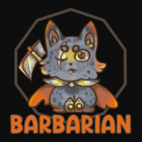 Barbarian Dnd Kitten Friend Crop Top | Artistshot