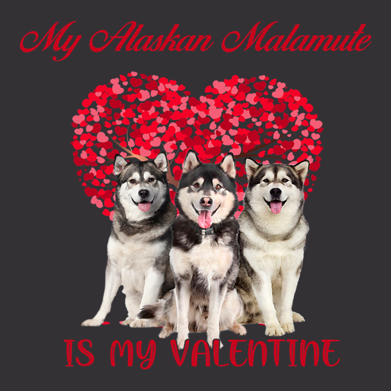 My Alaskan Malamute Is My Valentine Dog Lover Valentines Day 232 Vintage Short | Artistshot