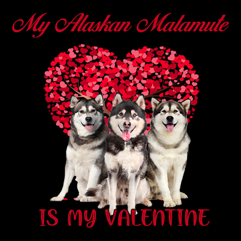 My Alaskan Malamute Is My Valentine Dog Lover Valentines Day 232 Lightweight Hoodie | Artistshot