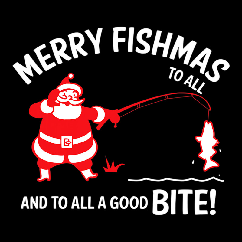 Merry Fishmas To All Good Bite Christmas Fishing Santa Gift Youth Jogger by nguyenchau109 | Artistshot