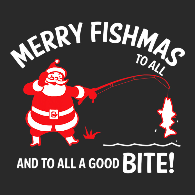 Merry Fishmas To All Good Bite Christmas Fishing Santa Gift Toddler T-shirt by nguyenchau109 | Artistshot