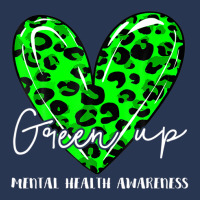 Green Up For Mental Health Awareness Green Leopard In May Ladies Denim Jacket | Artistshot