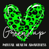 Green Up For Mental Health Awareness Green Leopard In May Scorecard Crop Tee | Artistshot