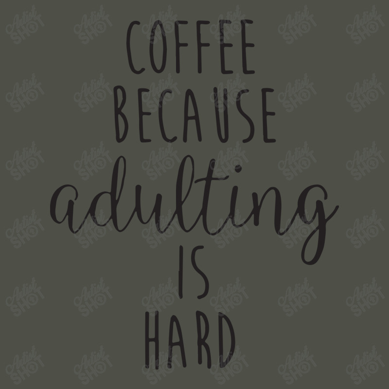 Coffee Because Adulting Is Hard Fleece Short | Artistshot