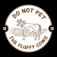 Do Not Pet The Fluffy Cow Classic  Copy Men's Long Sleeve Pajama Set | Artistshot