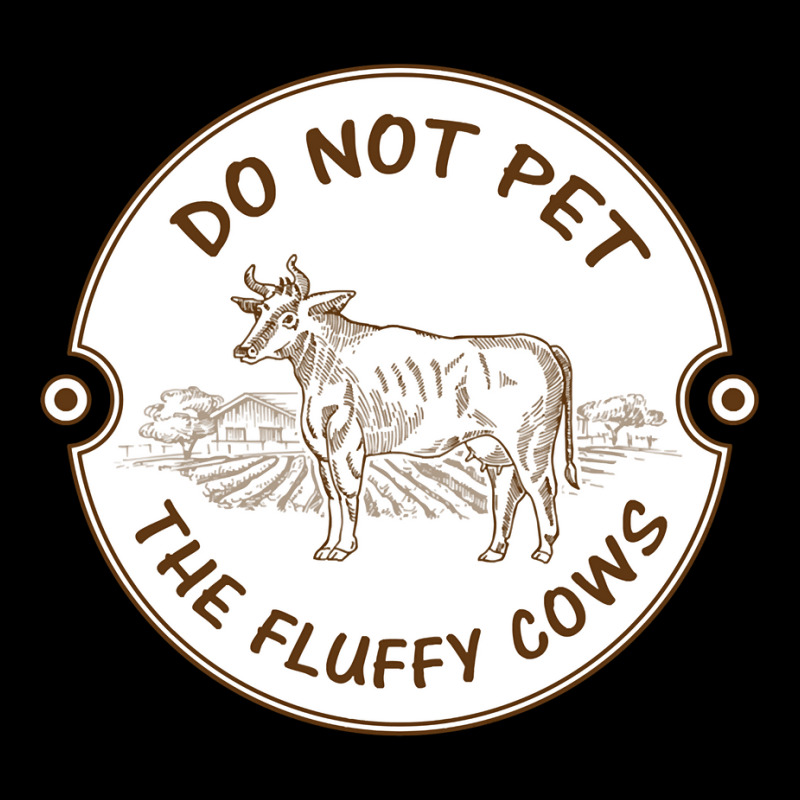 Do Not Pet The Fluffy Cow Classic  Copy Men's Long Sleeve Pajama Set | Artistshot