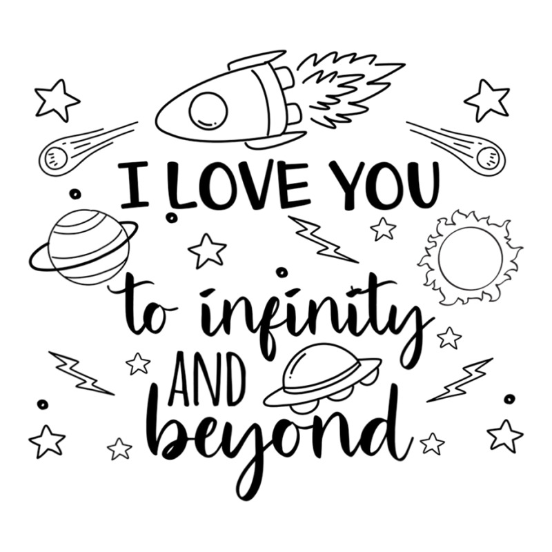 I Love You To Infinity And Beyond Valentine Day Planets Cute Youth Zipper Hoodie by Ruffin878 | Artistshot