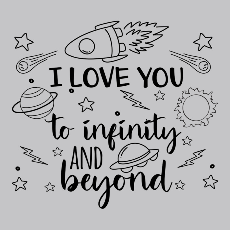 I Love You To Infinity And Beyond Valentine Day Planets Cute Baby Bodysuit by Ruffin878 | Artistshot