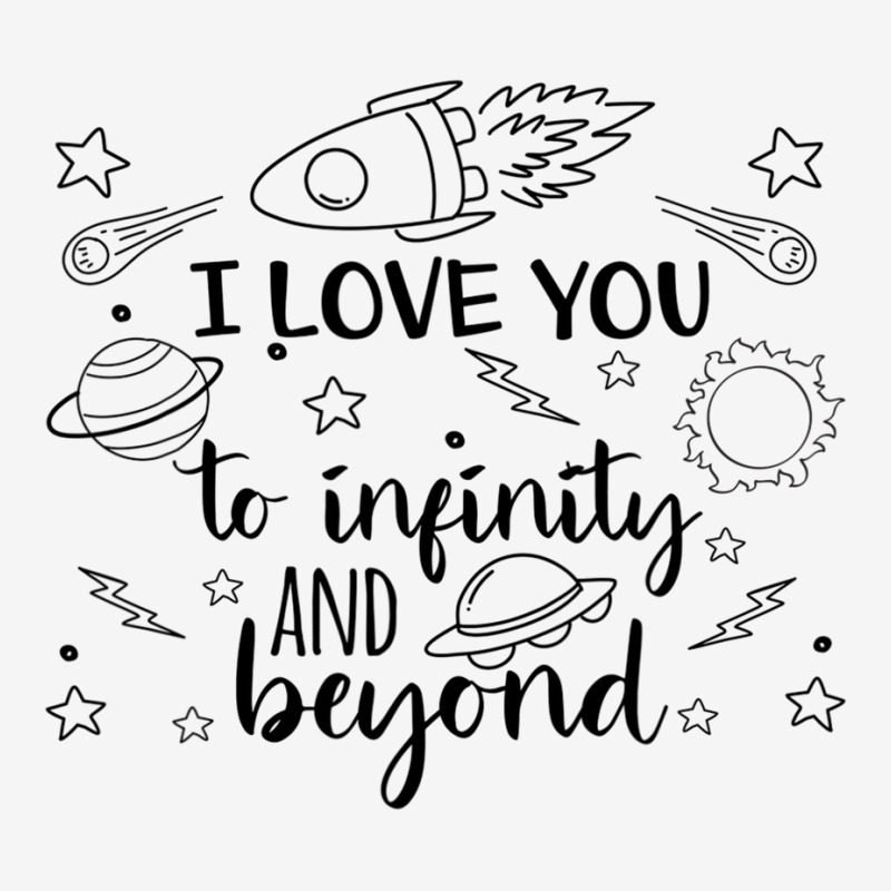 I Love You To Infinity And Beyond Valentine Day Planets Cute Baby Bibs by Ruffin878 | Artistshot