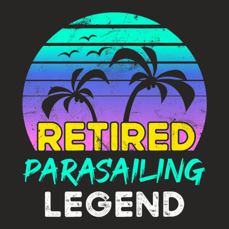 Retired Parasailing Legend Retirement Retro 80's Sunset Ladies Fitted T-Shirt by brcarjonesyi | Artistshot