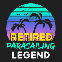 Retired Parasailing Legend Retirement Retro 80's Sunset Ladies Polo Shirt | Artistshot