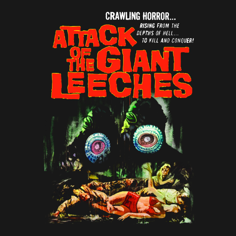 Attack Of The Giant Leeches Poster Flannel Shirt | Artistshot