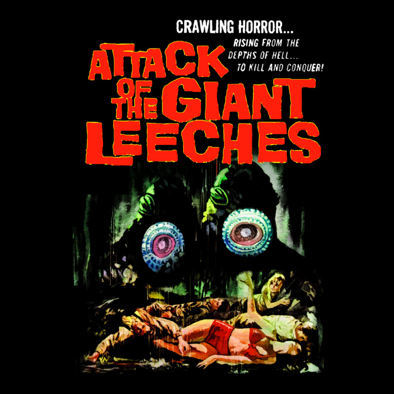 Attack Of The Giant Leeches Poster Zipper Hoodie | Artistshot