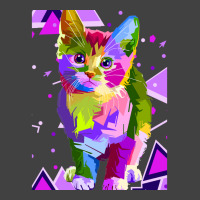 70s 80s Party Cat Psychedelic Colorful Retro Trippy Cat Classic  (1) Vintage T-shirt | Artistshot