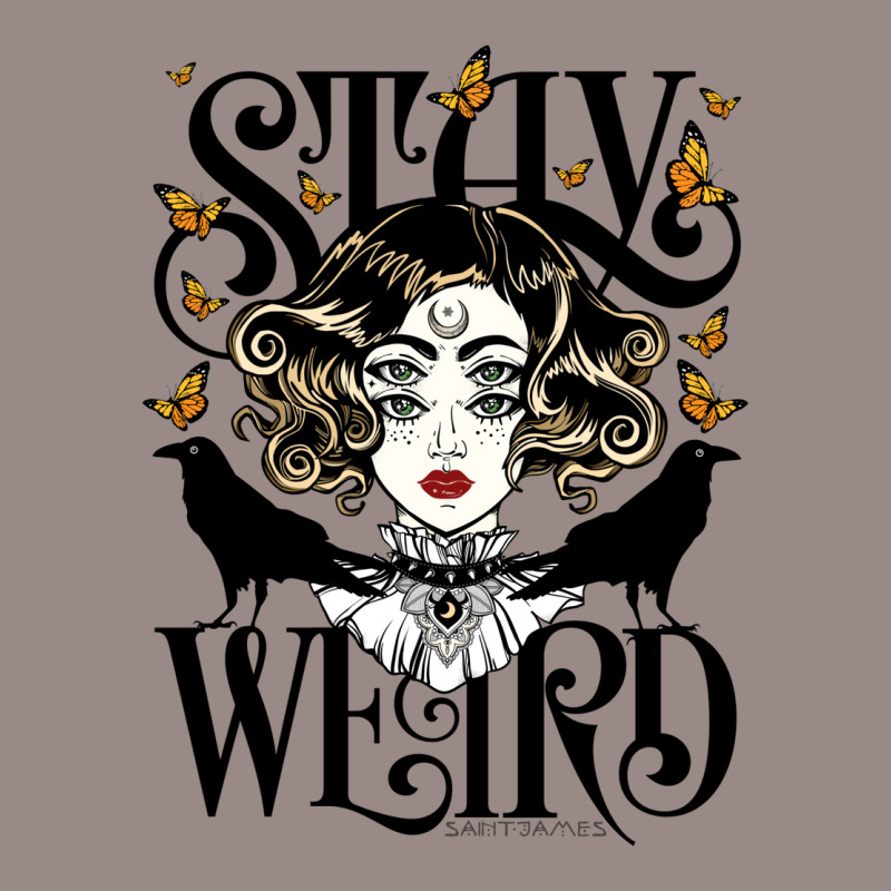 Rose And The Ravens {stay Weird} Colour Version Vintage T-shirt | Artistshot