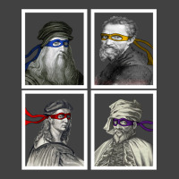 Ninja Artists Leonardo Donatello Raphael Michelangelo Parody Renaissan Vintage T-shirt | Artistshot