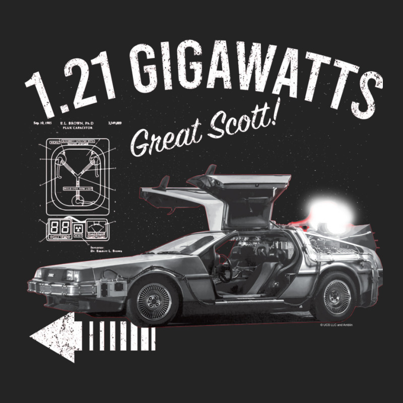 Back To The Future 1.21 Gigawatts Delorean Car (© Ucs Llc And Amblin) 3/4 Sleeve Shirt by botitefinos | Artistshot